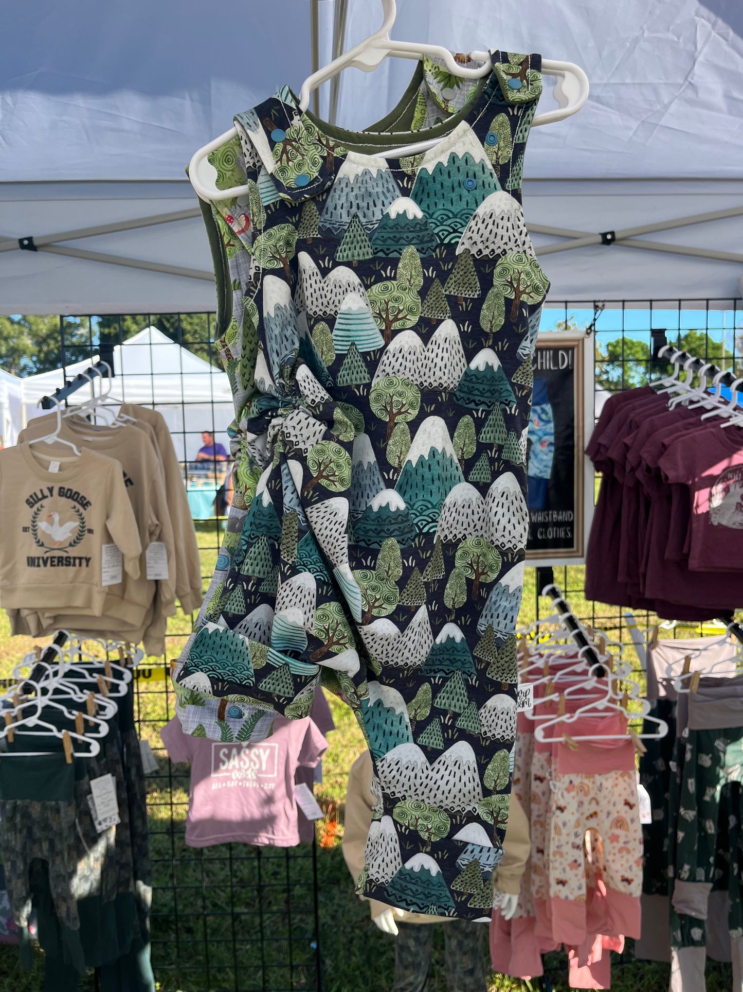 12M-3T Romperalls Shorts ; Mountains