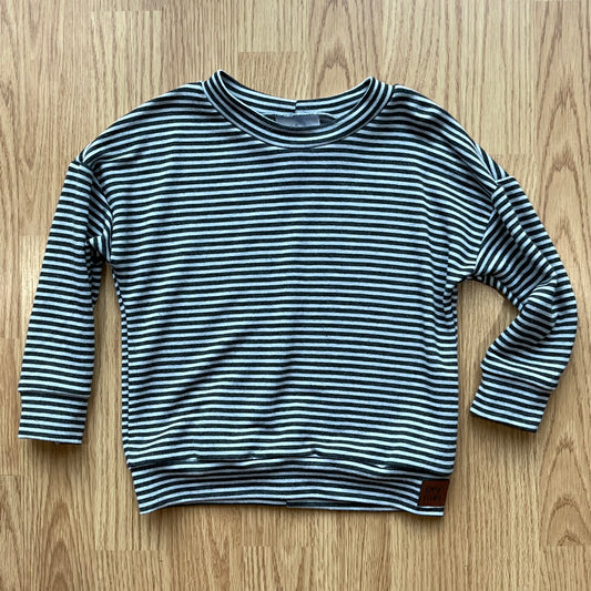 Oversized Sweater - Ash Stripes