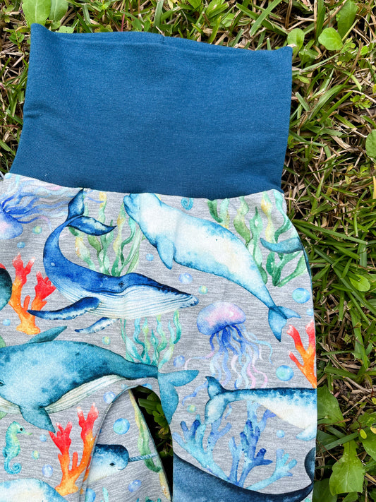 Grow With Me Pants - Sea Creatures