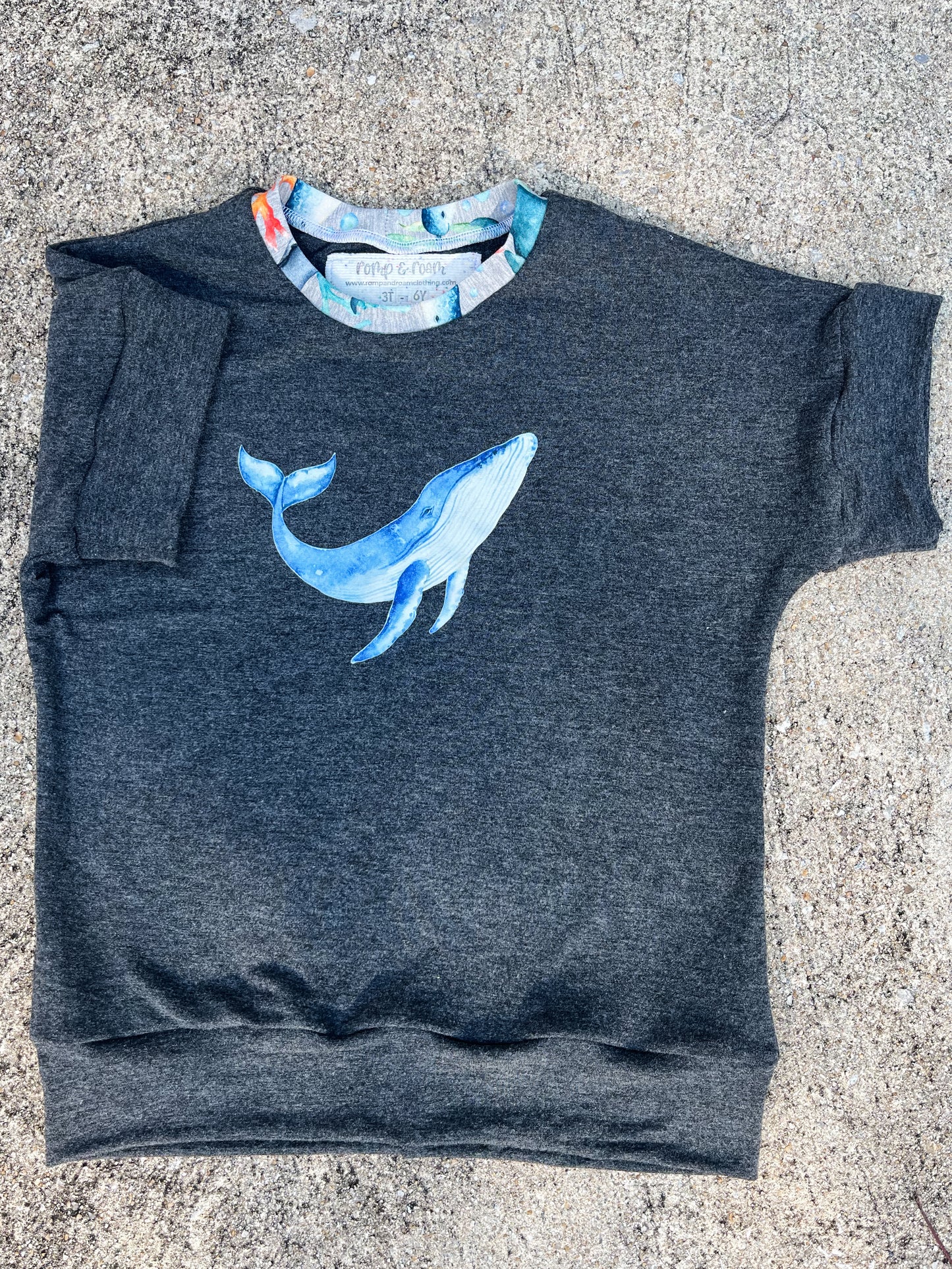 Grow With Me Whale Shirt Only