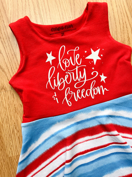 Love, Liberty, & Freedom Skater Dress