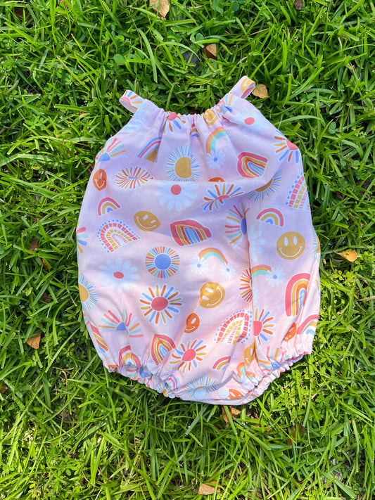 Happy Rainbow Bubble Romper - by MaggieRocket