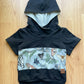 Grow-With-Me Hooded Tee - Moths & Black