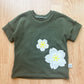 Grow-With-Me Dolman Tee - Army Green Blossoms