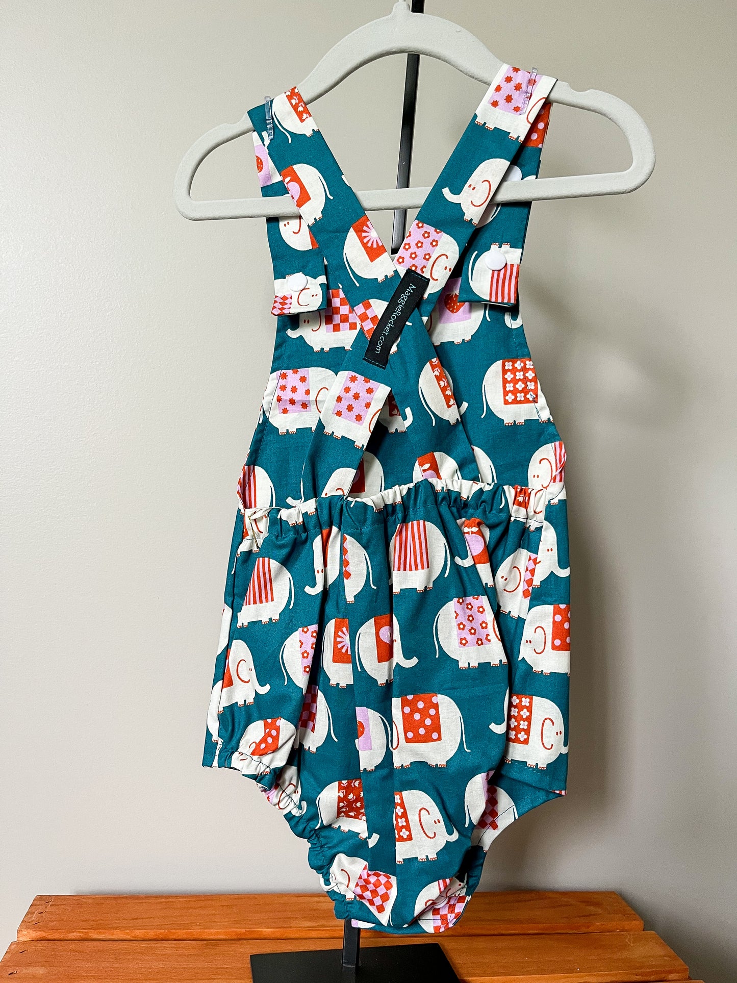 Adjustable Romper - Elephants - made by MaggieRocket