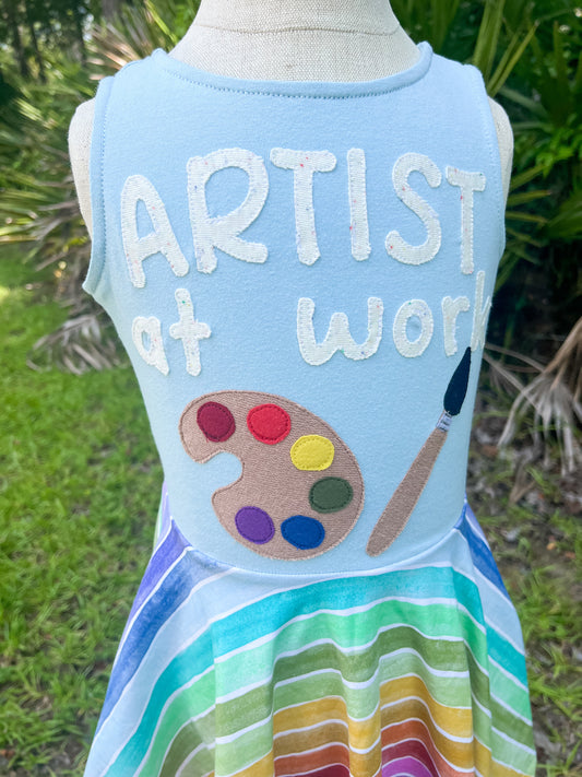 Grow-With-Me Summer Dress - Artist At Work