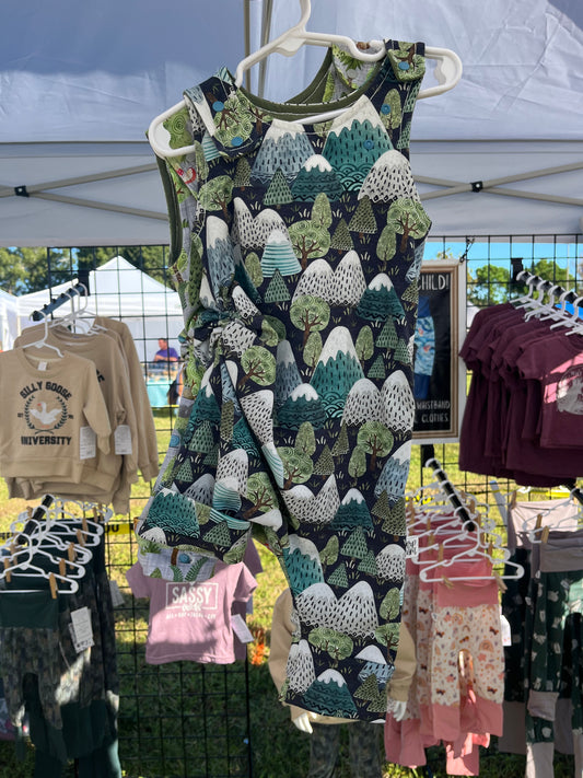 12M-3T Romperalls Shorts ; Mountains