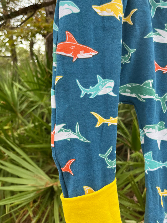 Grow With Me Pants - Sharks