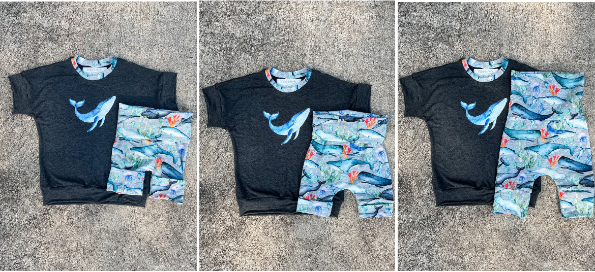 Grow With Me Whale Shirt Only