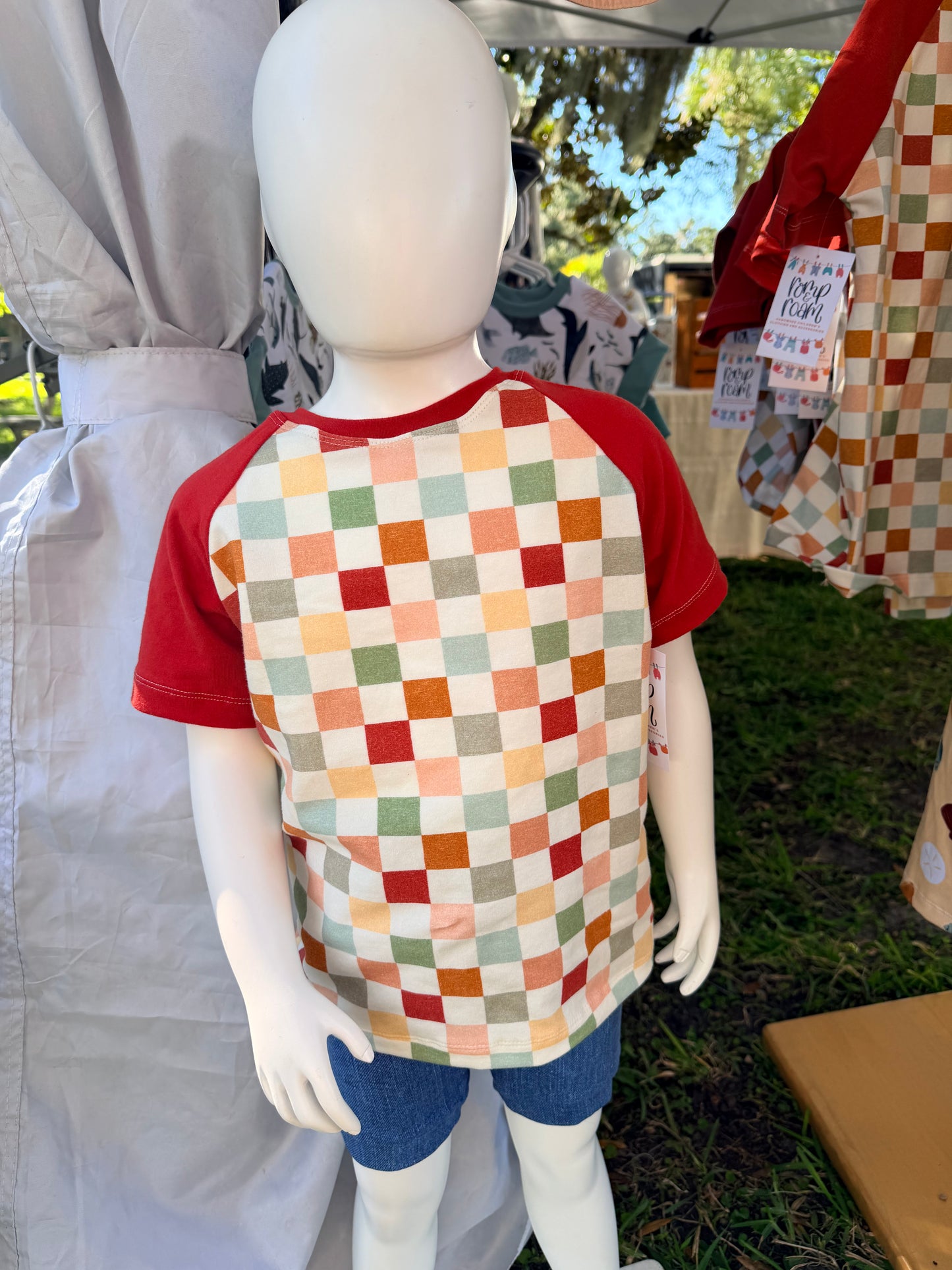 Checker Raglan
