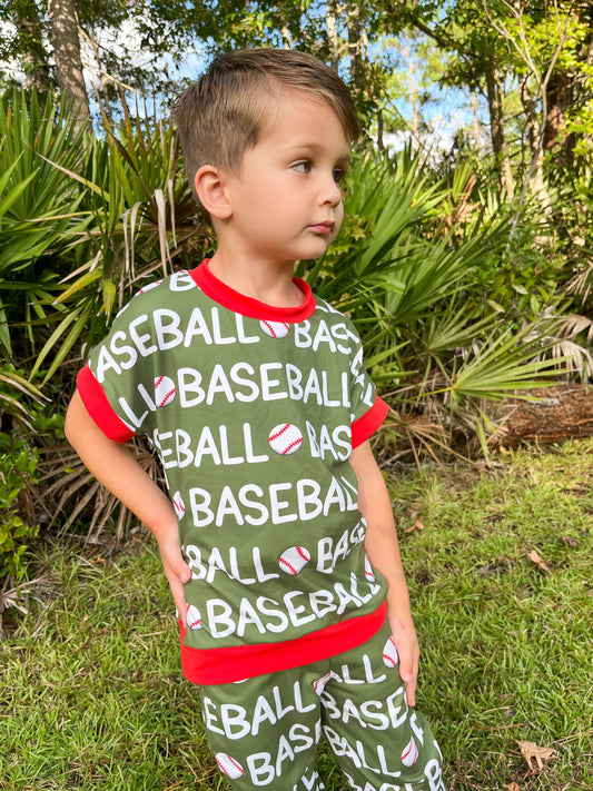 Baseball Dolman Tee - Multiple Sizes