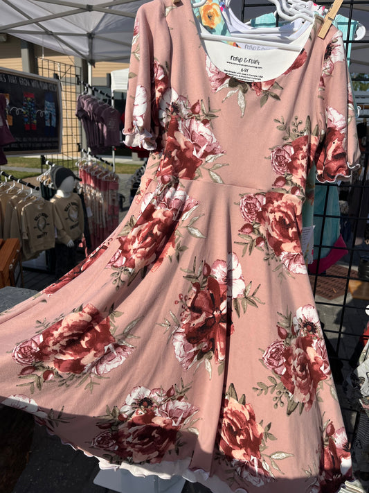 Grow-With-Me Dress - Roses