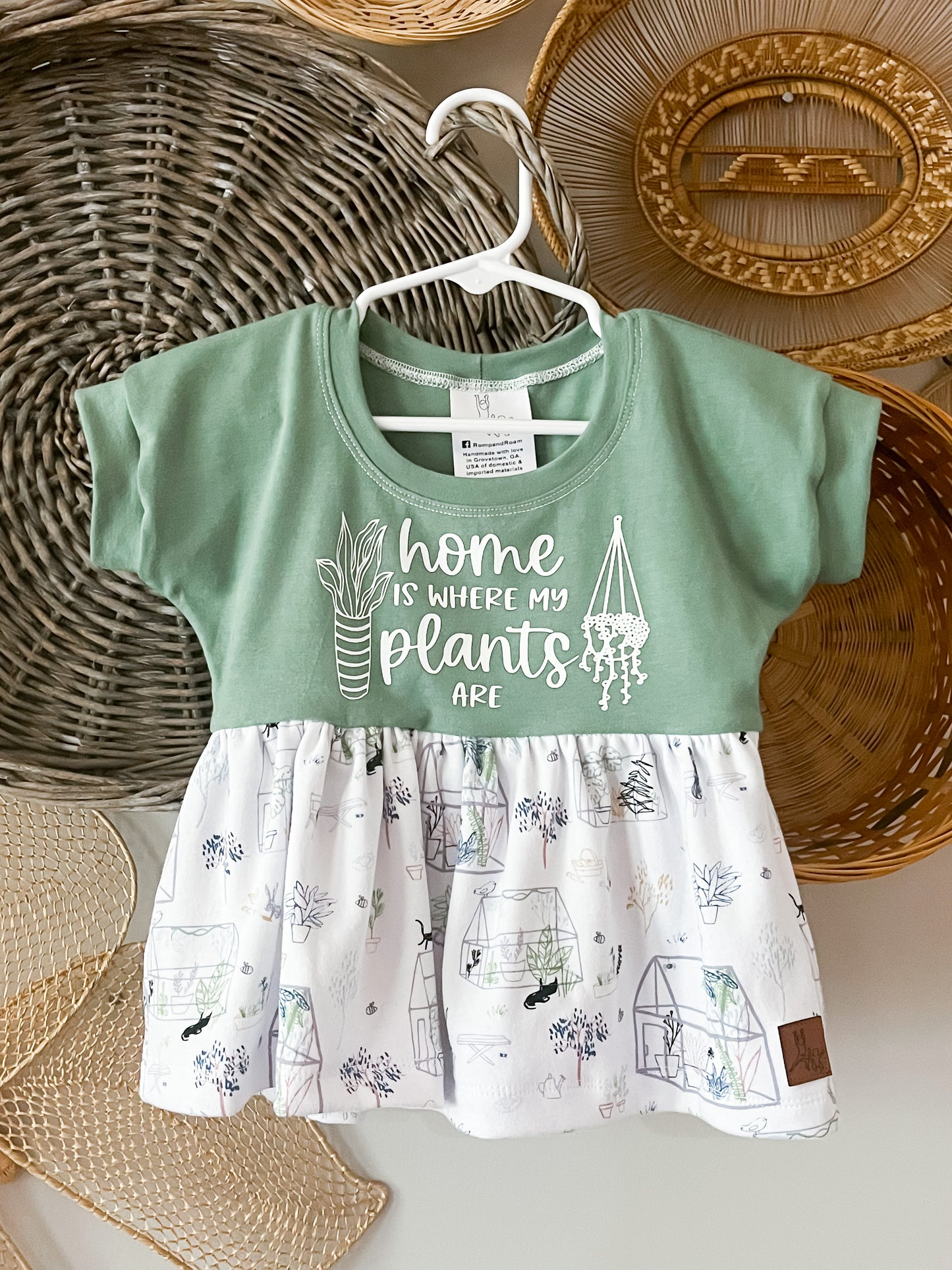 Multiple Sizes - Plants Dolman Peplum