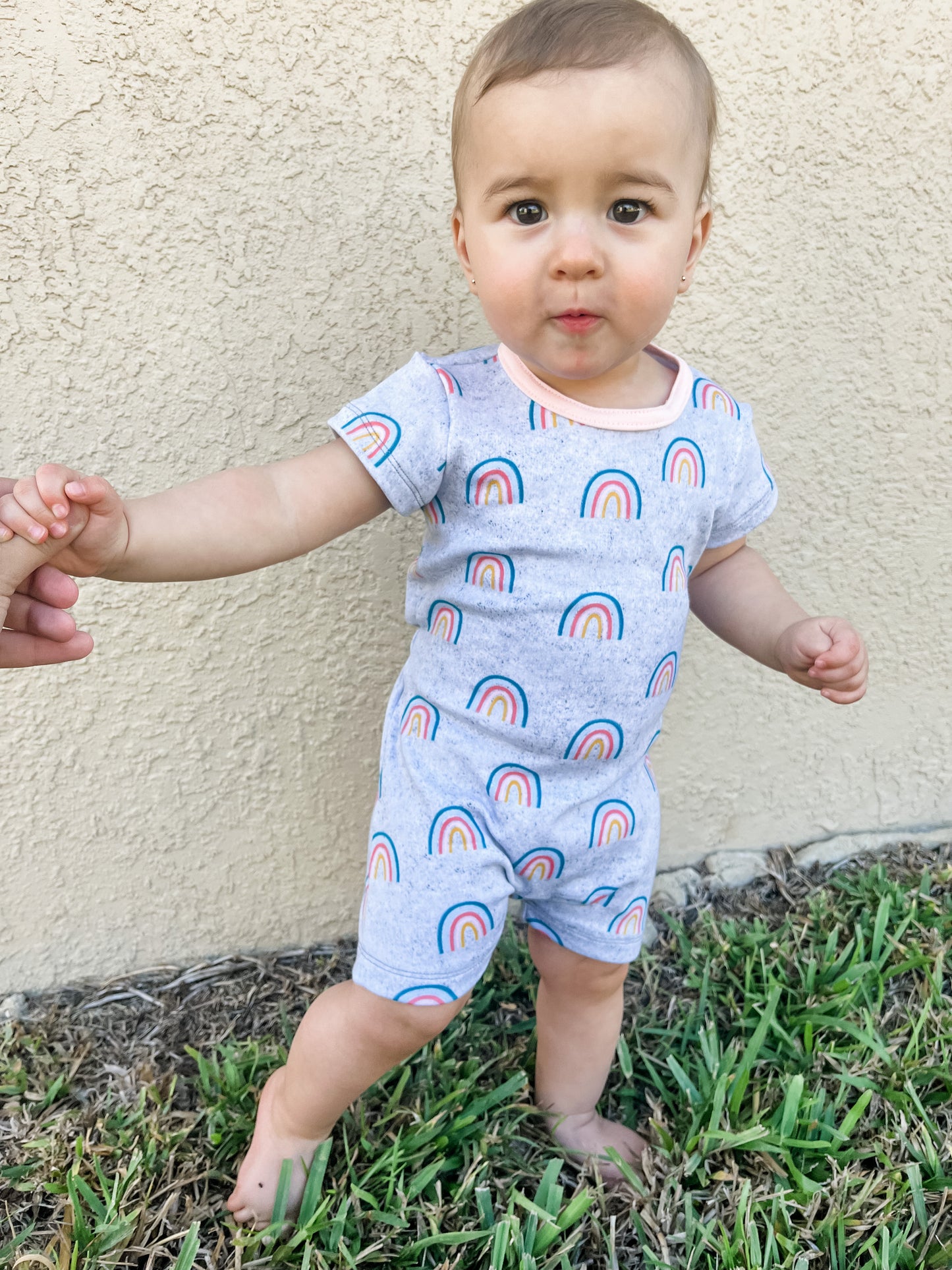 Multiple Sizes - Rainbows Snugglebug Romper