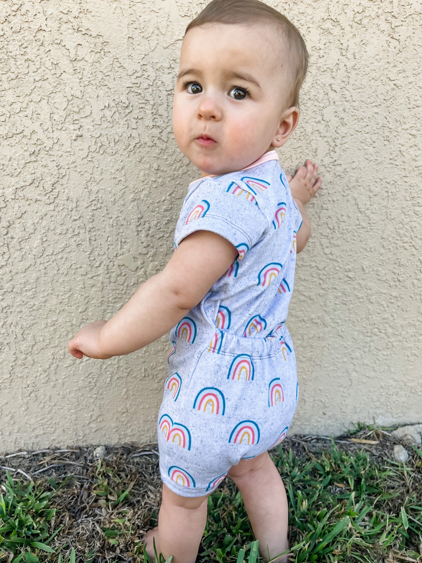 Multiple Sizes - Rainbows Snugglebug Romper