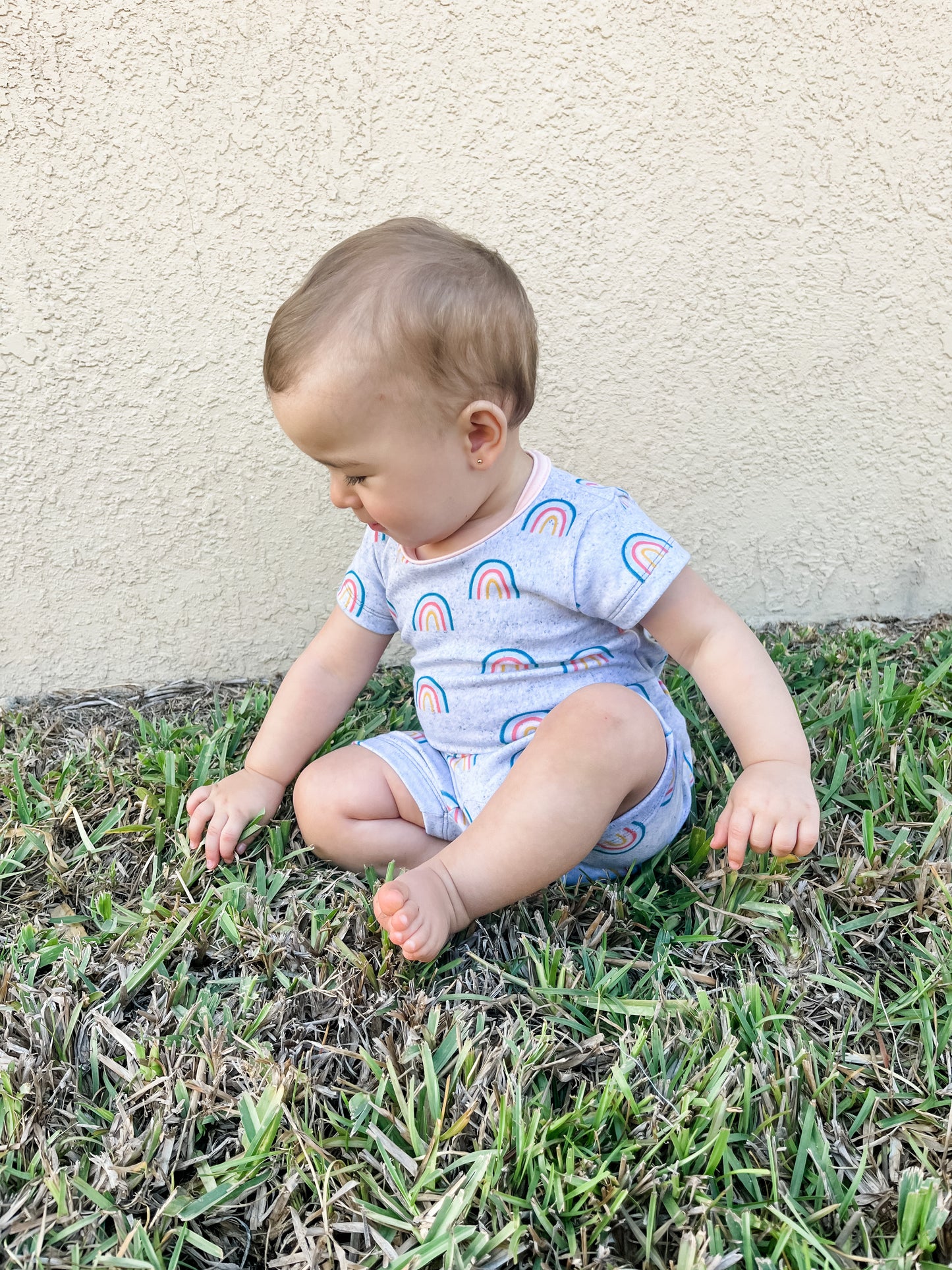 Multiple Sizes - Rainbows Snugglebug Romper